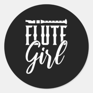 Adesivo Eu Sou Uma Garota De Flute