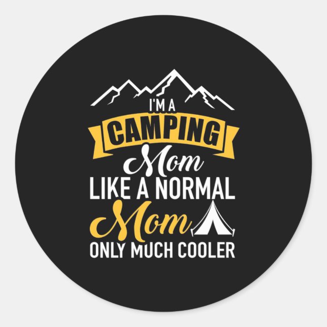 Adesivo Eu Sou Uma Mãe De Acampamento (Frente)