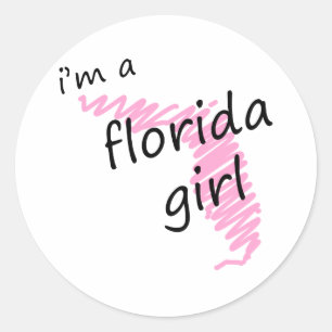 Adesivo Eu sou uma menina de Florida