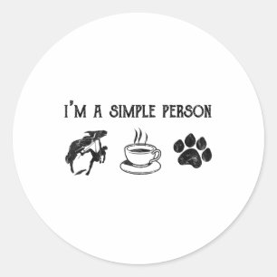 Adesivo Eu Sou Uma Pessoa Simples Presente Para Cães De Ca