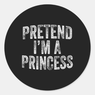 Adesivo Eu sou uma Princesa Festa de Dia das Bruxas Pregui