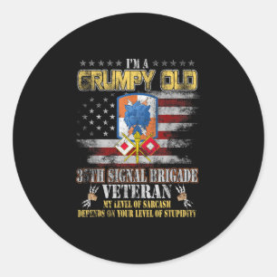 Adesivo Eu Sou Uma Velha E Grumpy Brigada Veteran Milita.