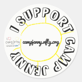 Adesivo Eu Suporto Branco do Círculo CJ