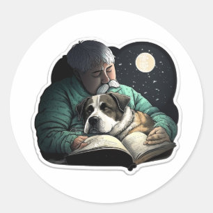 Adesivo Eu também li para o meu cachorro!