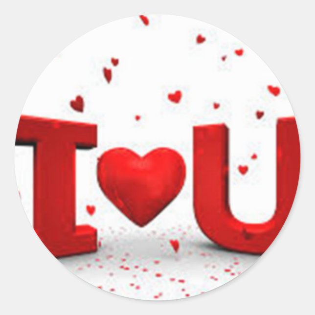 Adesivo Eu te amo (Frente)