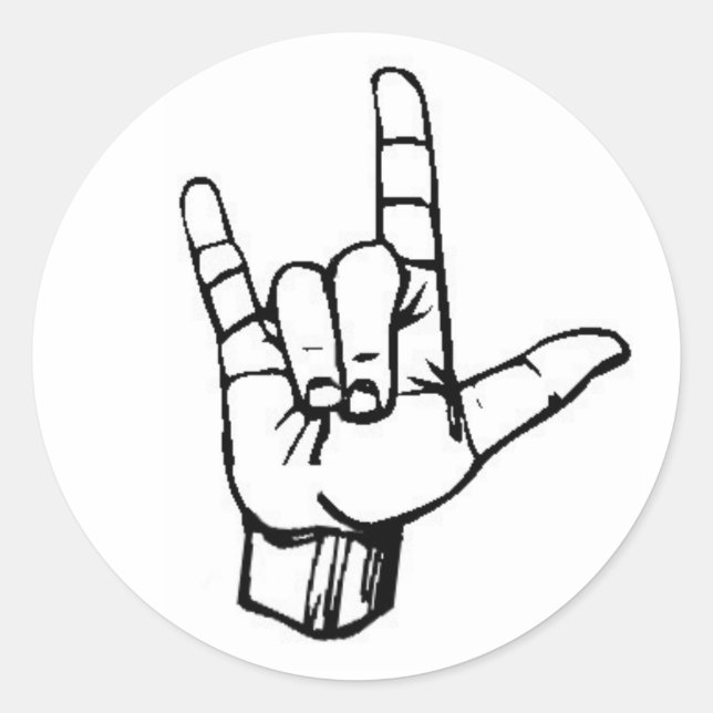 Adesivo Eu te amo! (Frente)