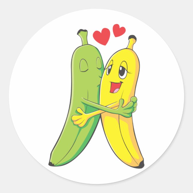 Adesivo Eu Te Amo Bananas (Frente)