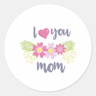 Adesivo Eu Te Amo Dia de as mães Mãe