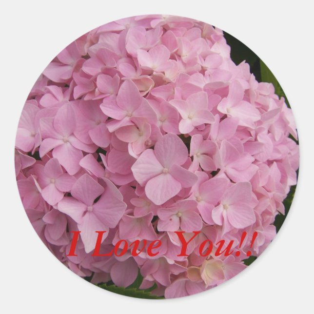 Adesivo Eu Te Amo! Hydrangea Stickers (Frente)