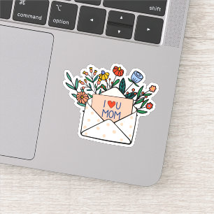 Adesivo Eu te amo mãe