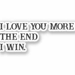 Adesivo Eu te amo mais