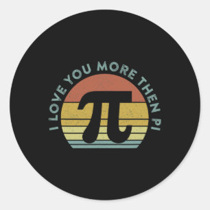 Adesivo Eu Te Amo Mais Do Que Pi Infinity Math Nerd Engraç