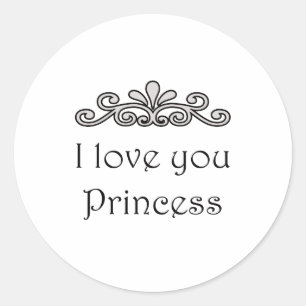 Adesivo Eu te amo princesa