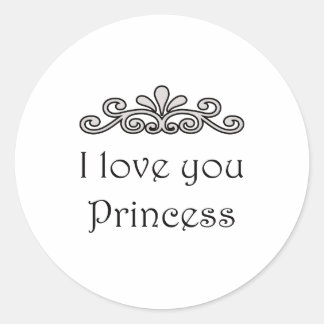 Adesivo Eu Te Amo, Princesa