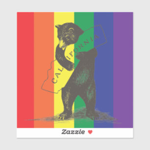 Adesivo Eu te amo urso de Califórnia que abraça o