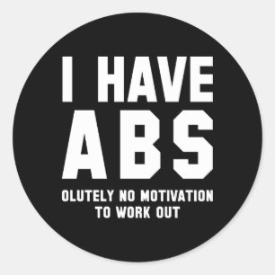 Adesivo Eu Tenho Abs
