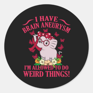 Adesivo Eu tenho conhecimento do neurísmo cerebral mês de 