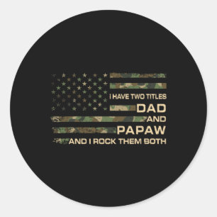 Adesivo Eu Tenho Dois Títulos Pai E Dia de os pais Papaw G