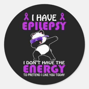 Adesivo Eu tenho Epilepsia Não Finja que gosto de você Epi