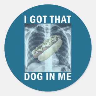 Adesivo Eu Tenho Esse Cachorro Em Mim Meme de Raio-X de Ca