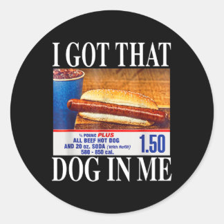 Adesivo Eu Tenho Esse Cachorro Em Mim Piada Combos Hotdogs