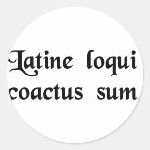Adesivo Eu tenho esta obrigação para falar o latino