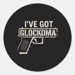 Adesivo Eu Tenho Glockoma Negrito Gun Sofrida Vintage Engr