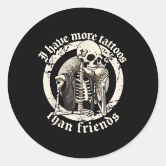Adesivo Eu Tenho Mais Tatuagens Do Que Amigos Tatuagens Ad