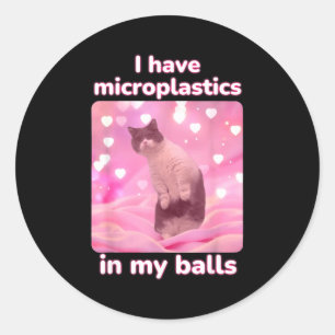 Adesivo Eu Tenho Microplásticos No Meu Meme Engraçado De G