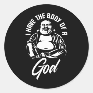 Adesivo Eu Tenho O Corpo De Uma Cara Engraçada De Gordura