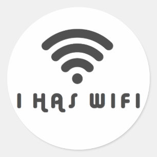 ADESIVO EU TENHO O INTERNET DE WIFI