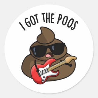 Adesivo Eu Tenho O Poos Engraçado Poop Blues Pun