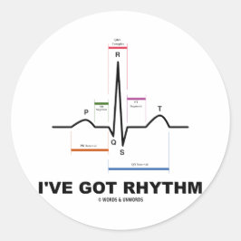 Adesivo Eu tenho ritmo (ECG - EKG Heart Beat)