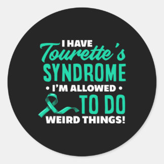 Adesivo Eu tenho síndrome de Tourette síndrome divertida