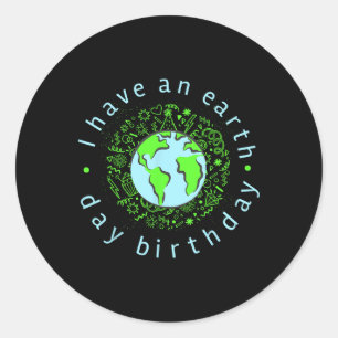 Adesivo Eu Tenho Um Aniversário No Dia Da Terra
