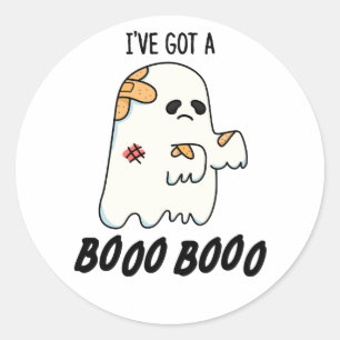 Adesivo Eu tenho um Dia de as Bruxas engraçado de Boo Boo