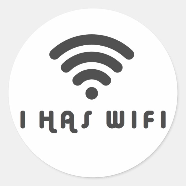 ADESIVO EU TENHO WIFI INTERNET (Frente)