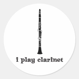 Adesivo Eu Toco Clarinet