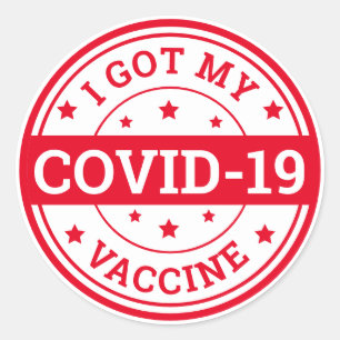 Adesivo Eu Tomei Minha Vacina Contra a Covid-19