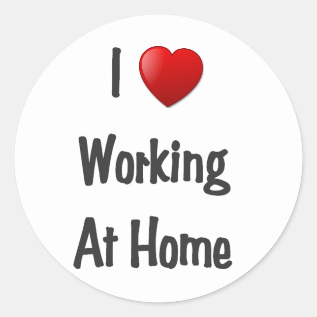 Adesivo eu trabalho em casa (Frente)
