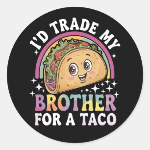 Adesivo Eu Trocaria Meu Irmão Por Um Taco Cinco De Mayo