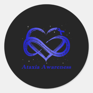 Adesivo Eu Uso Azul Para Ataxia Awareness Warrior