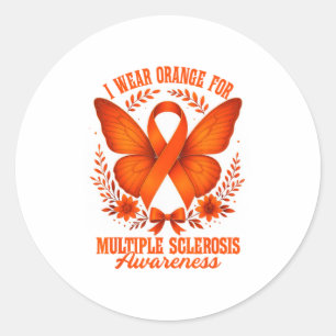 Adesivo Eu Uso Laranja Para Conscientização da Esclerose M