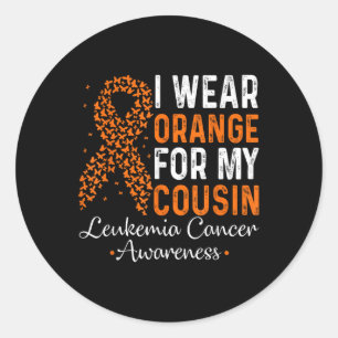 Adesivo Eu Uso Laranja Pelo Meu Primo - Leucemia Câncer La