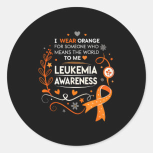 Adesivo Eu Uso Laranja Por Alguém Que Significa O Mundo Pa