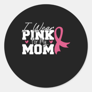 Adesivo Eu Uso Rosa Para a Consciência do Câncer de Mama d