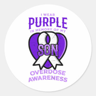 Adesivo Eu Uso Roxo Em Memória Do Meu Filho - Conscientiza