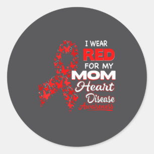 Adesivo Eu Uso Vermelho Para a Camisa de Conscientização s