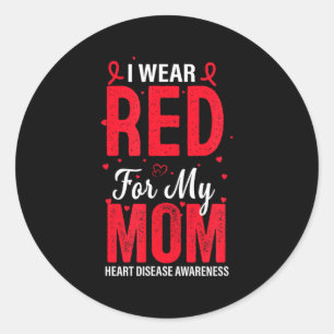 Adesivo Eu Uso Vermelho Pela Minha Mãe Conscientização sob
