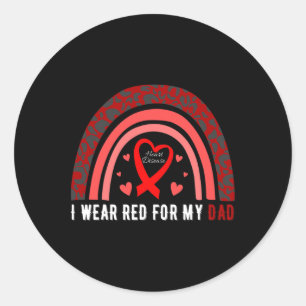 Adesivo Eu Uso Vermelho Pelo Meu Pai Conscientização sobre